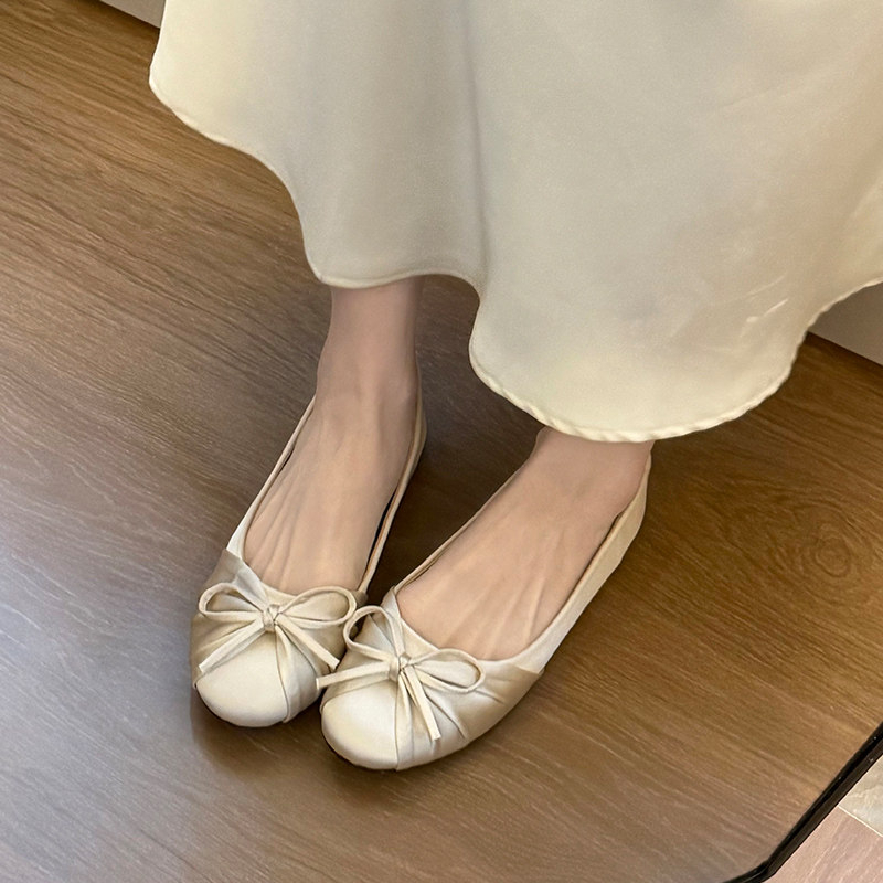 Espadrille Slip On - Nuevos Zapatos Planos de Satén con