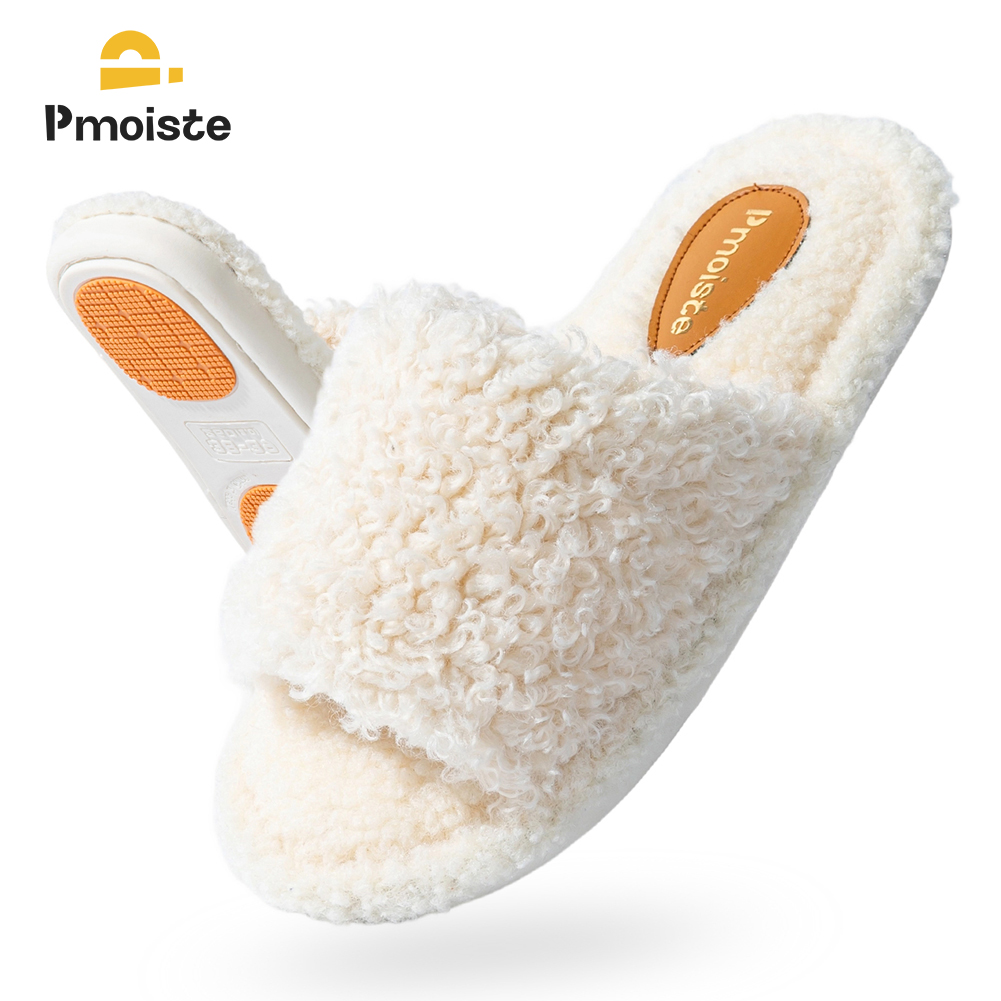 Espadrille Slip On - Pmoiste Zapatillas de casa peludas para
