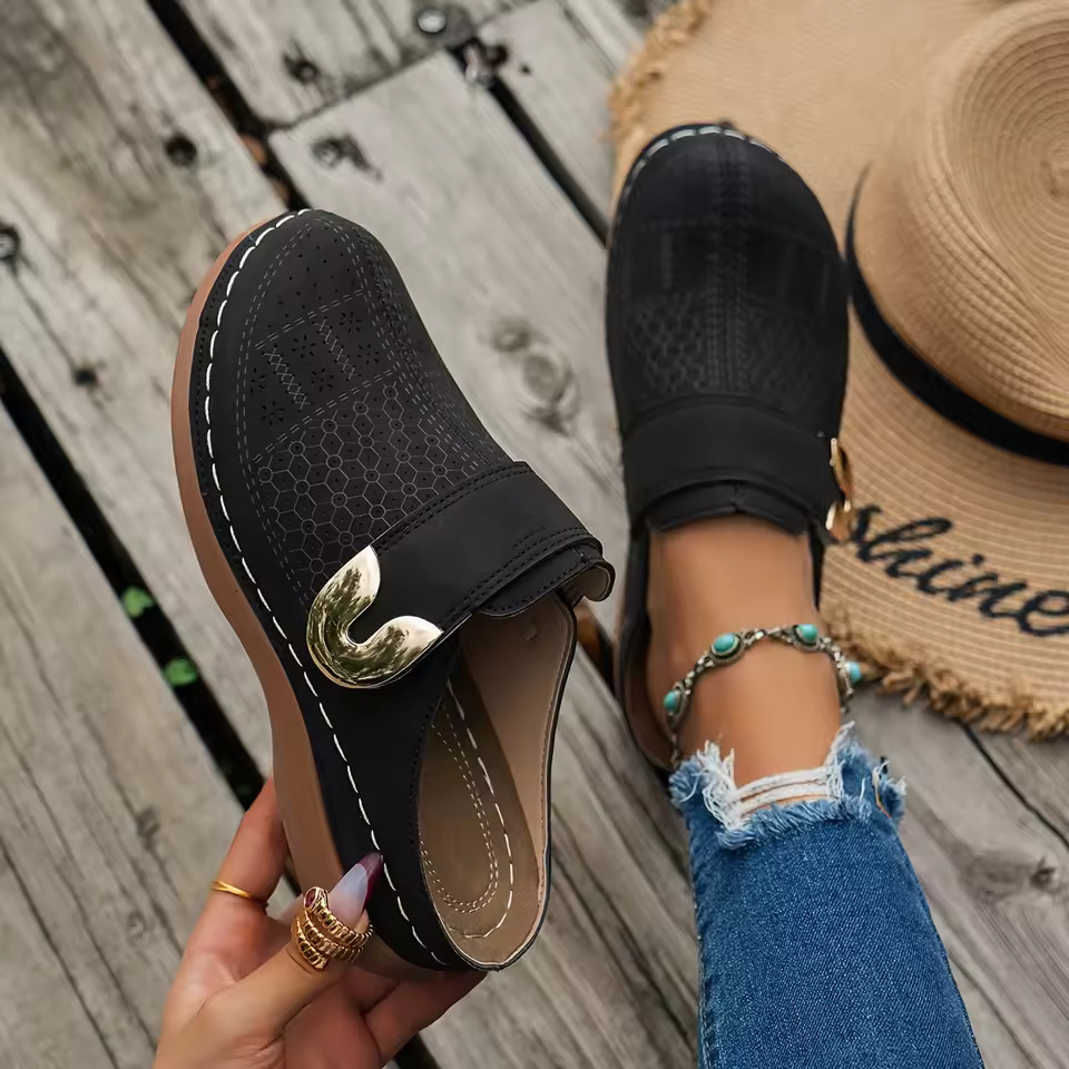Espadrille Slip On - Zapatos cómodos tipo mules para mujer,