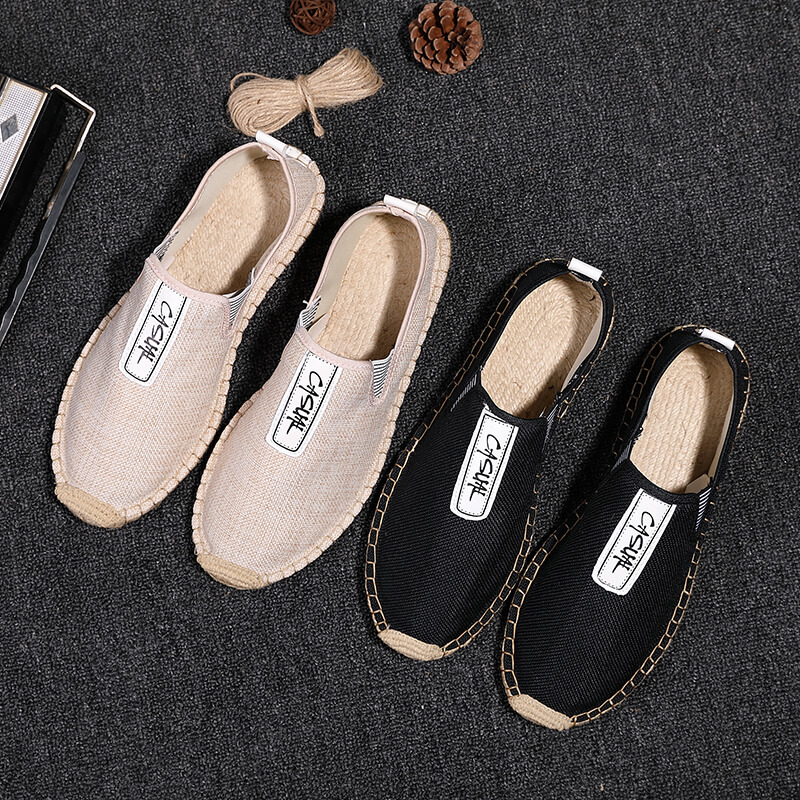 Espadrille Slip On - Zapatos Casuales de Lino para Hombre,