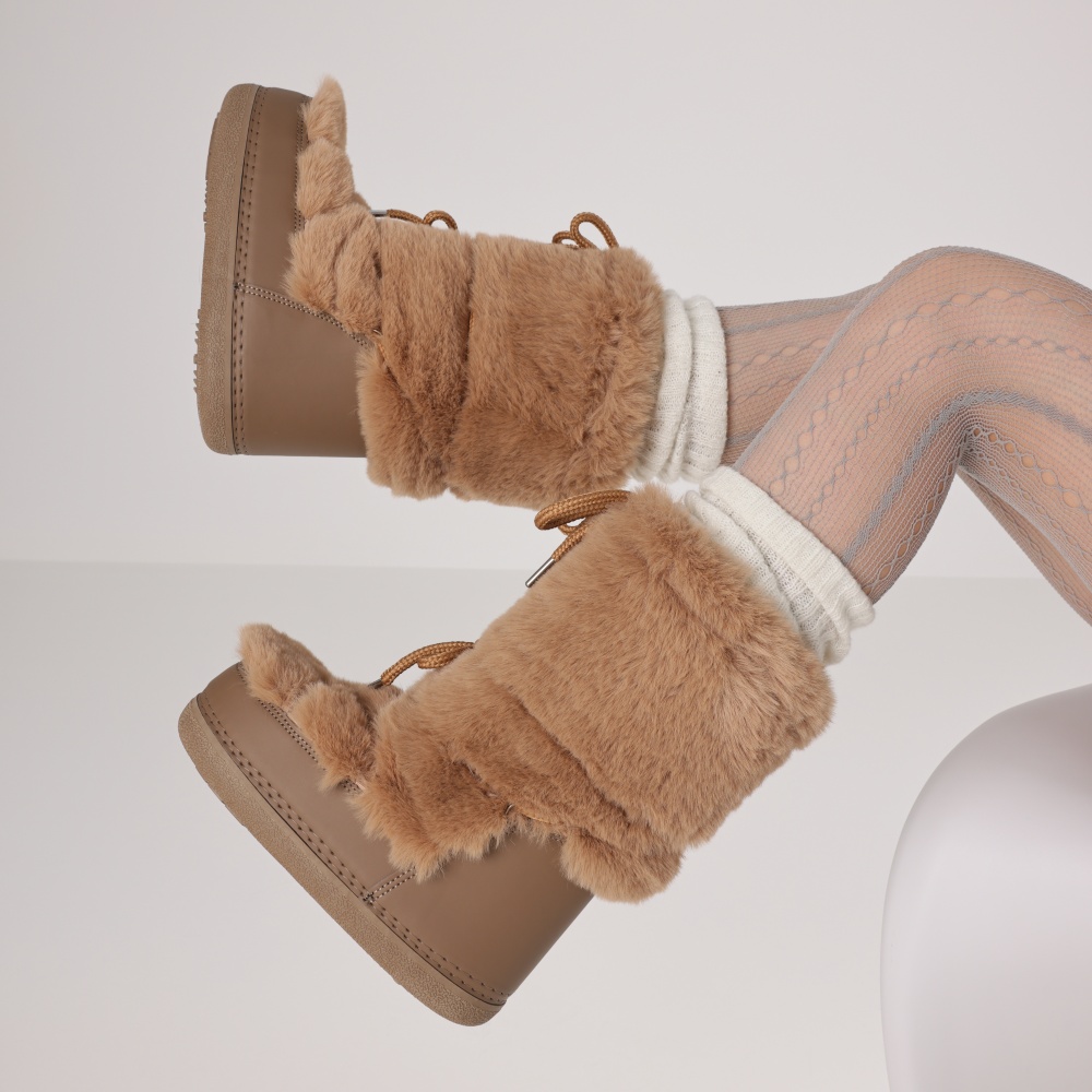 Botas peludas para mujer, bota - Espadrille Slip On reseña y precio