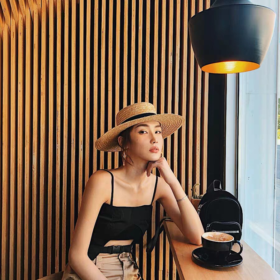 Sombrero de paja estilo boater - Bucket Hat Straw reseña y precio