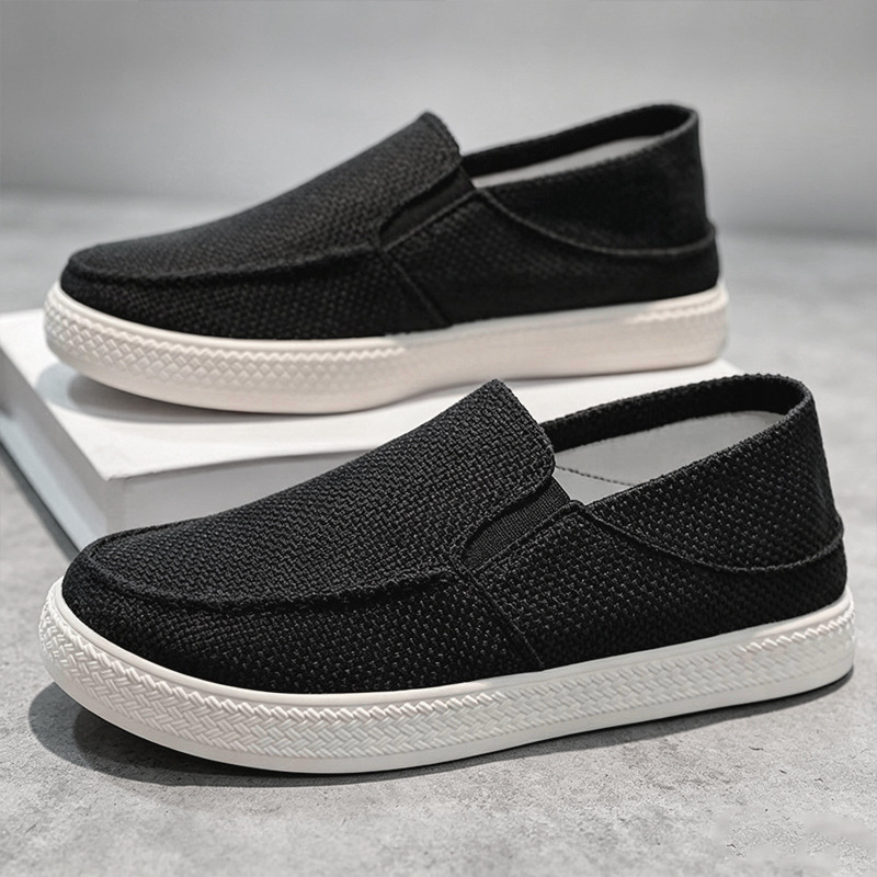 Mocasines de lino para hombre, - Espadrille Slip On reseña y precio